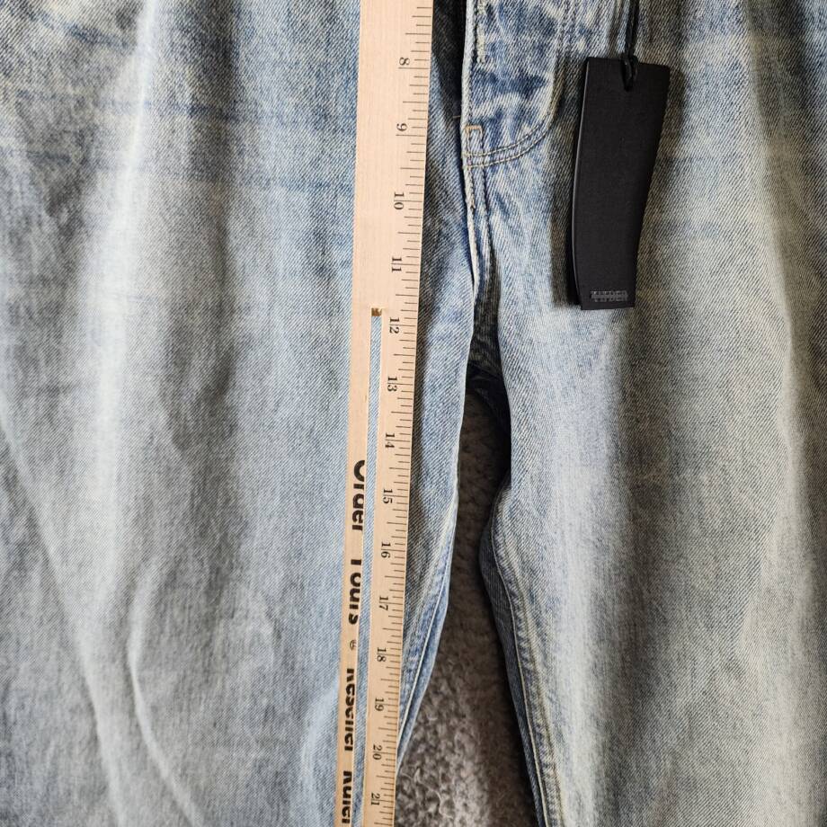 VAYDER Straight Jeans Mens 34 Vito Belt Loops Five-Pocket Zip Fly Button Closure