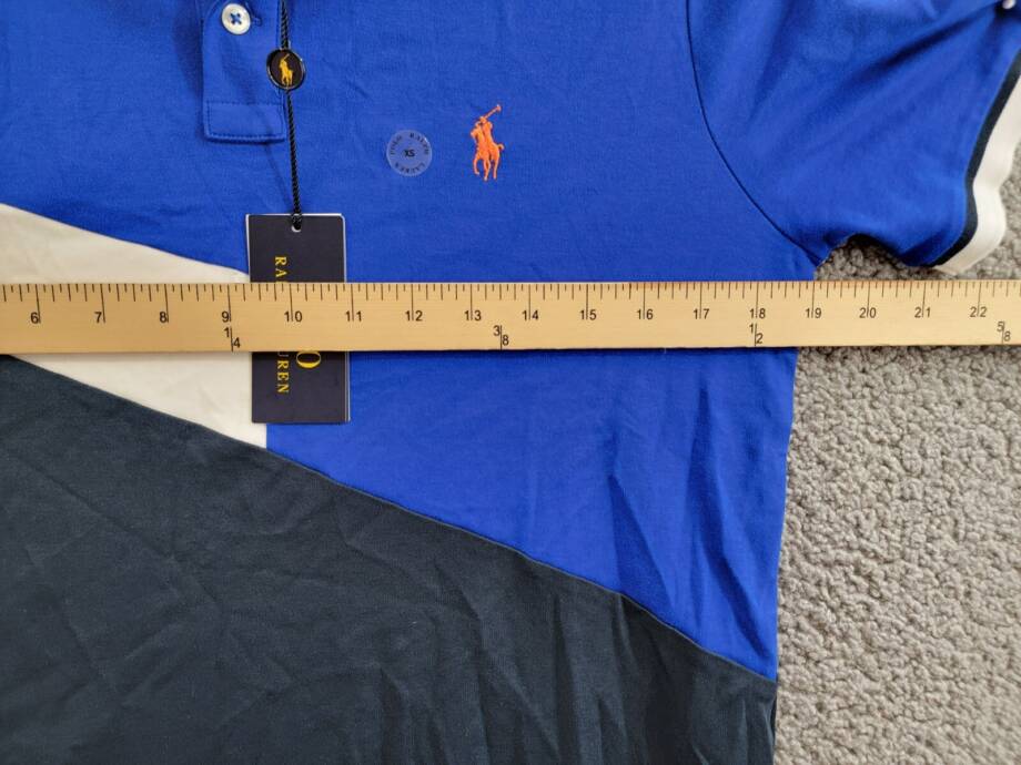 Polo Ralph Lauren Classic-Fit Polo Shirt Men XS Blue Multi Short Sleeve Pullover