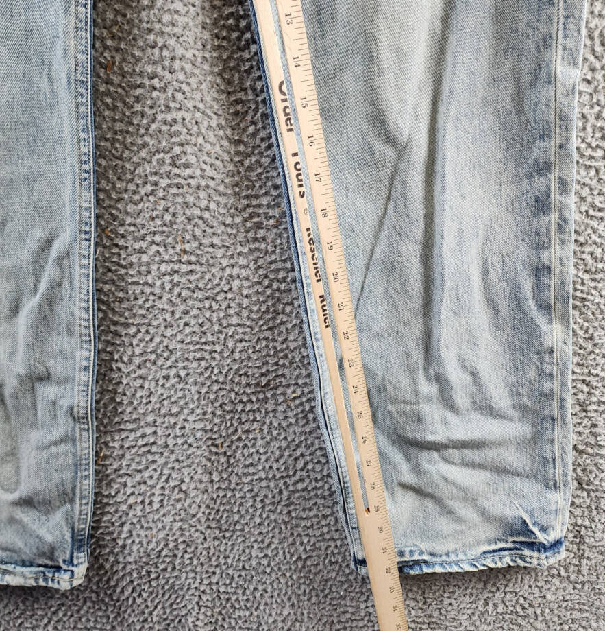 VAYDER Straight Jeans Mens 34 Vito Belt Loops Five-Pocket Zip Fly Button Closure