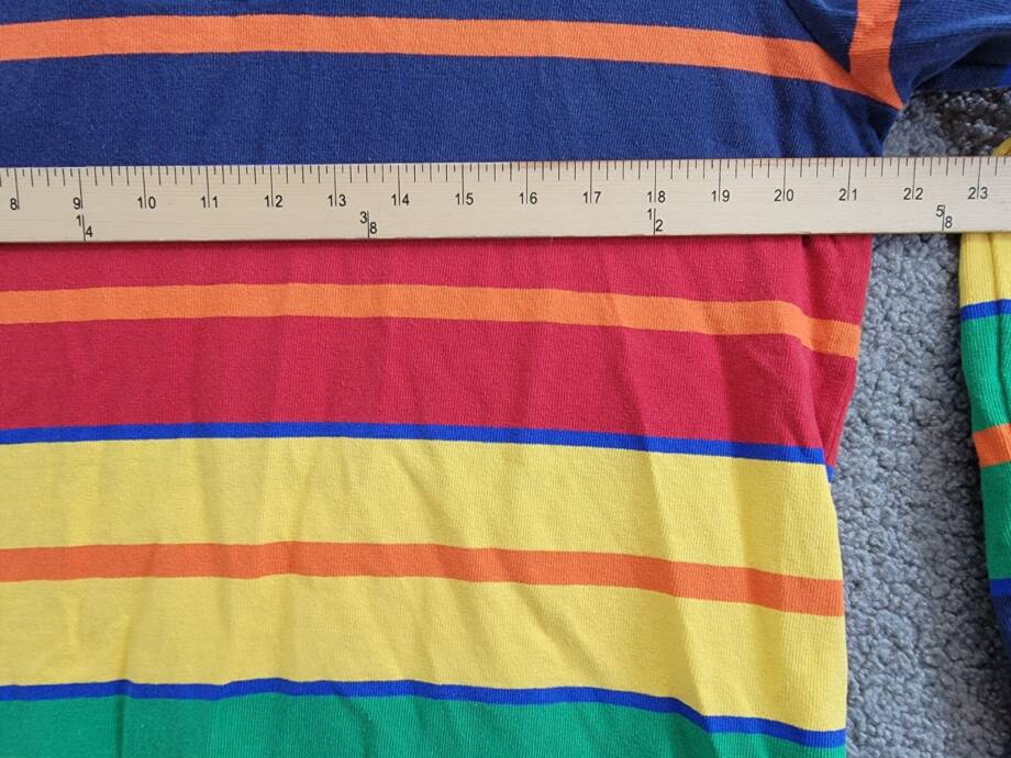 Polo Ralph Lauren The Iconic Rugby Shirt Men's M Multi Collared Long Sleeve