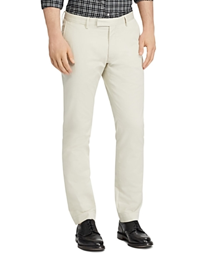 Polo Ralph Lauren Stretch Straight Fit Chino Pants Men's 36x30 Basic Sand Solid