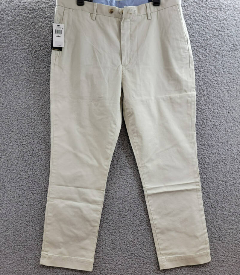 Polo Ralph Lauren Stretch Straight Fit Chino Pants Men's 36x30 Basic Sand Solid