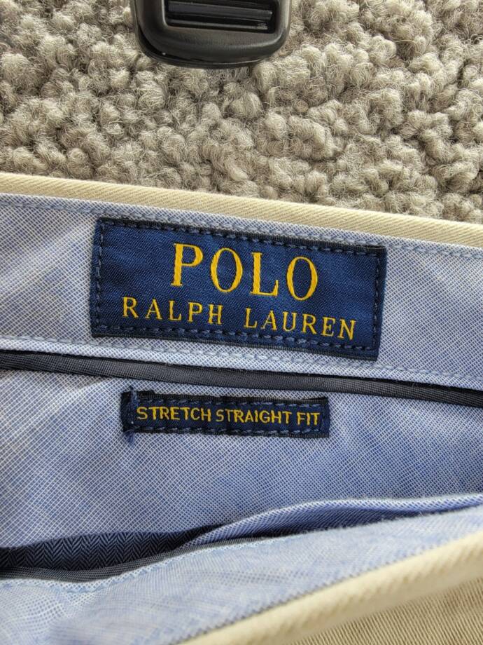 Polo Ralph Lauren Stretch Straight Fit Chino Pants Men's 36x30 Basic Sand Solid