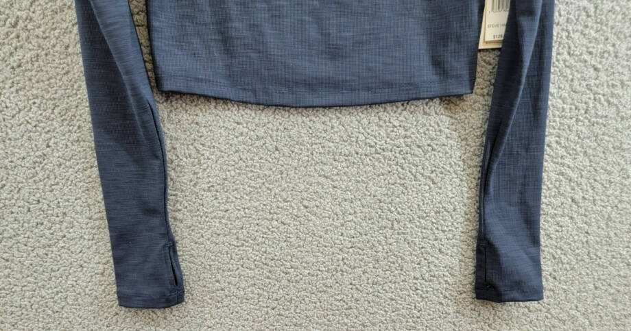 Splits59 Stevie Cropped Sweatshirt Women's S Indigo Half Zip Mock Neck Pullover