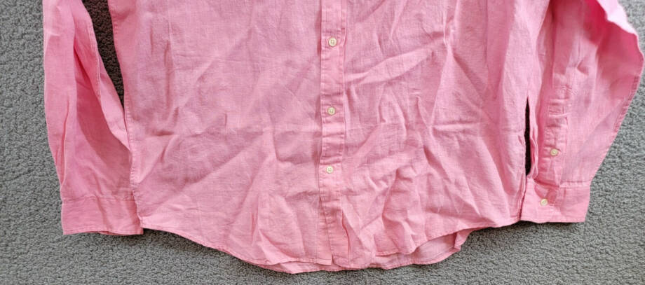 Polo Ralph Lauren Classic Fit Linen Button Down Shirt Men's XL Pink Long Sleeve