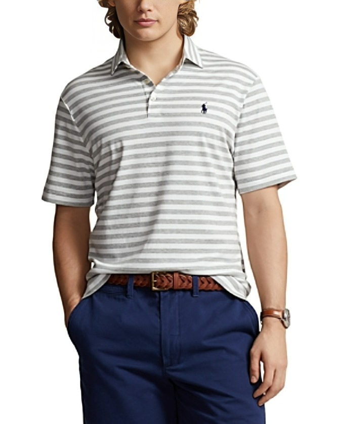 Polo Ralph Lauren Classic-Fit Polo Shirt Men's S Andover Heather/White Striped