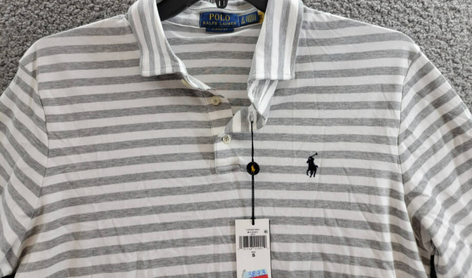 Polo Ralph Lauren Classic-Fit Polo Shirt Men's S Andover Heather/White Striped
