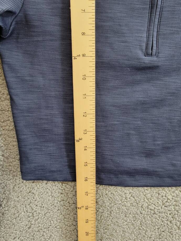 Splits59 Stevie Cropped Sweatshirt Women's S Indigo Half Zip Mock Neck Pullover