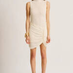 Torn by Ronny Kobo Knit Fabric Sleeveless Kate Dress Women's M Pearl Pullover