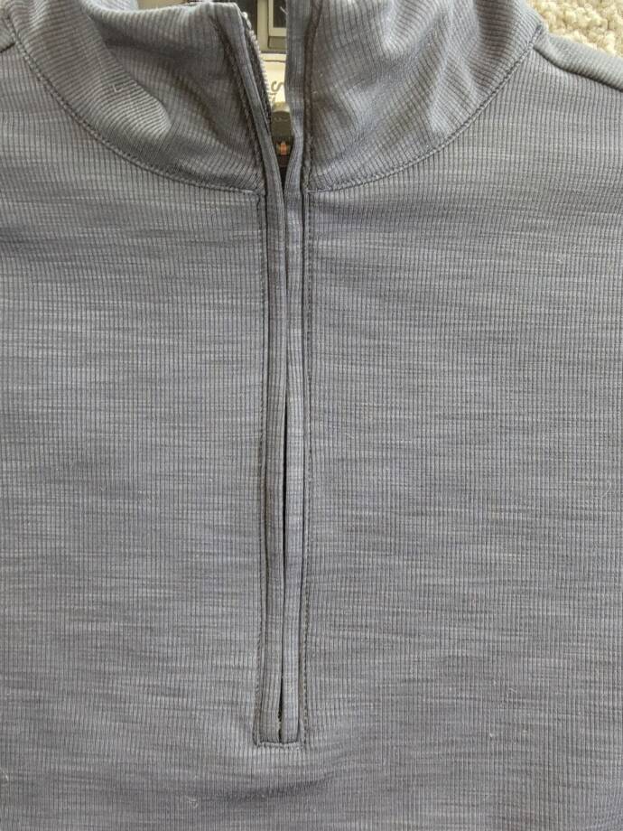 Splits59 Stevie Cropped Sweatshirt Women's S Indigo Half Zip Mock Neck Pullover