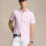Polo Ralph Lauren Classic-Fit Gingham Oxford Shirt Men's S Pink/White Collared +