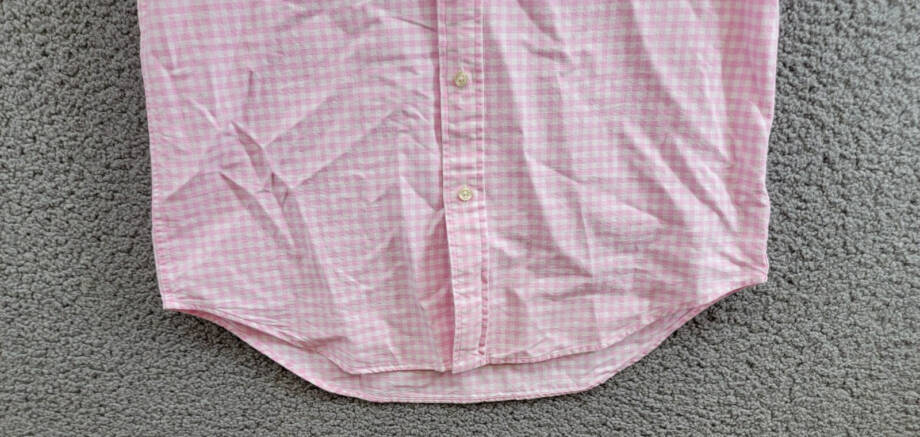Polo Ralph Lauren Classic-Fit Gingham Oxford Shirt Men's S Pink/White Collared +