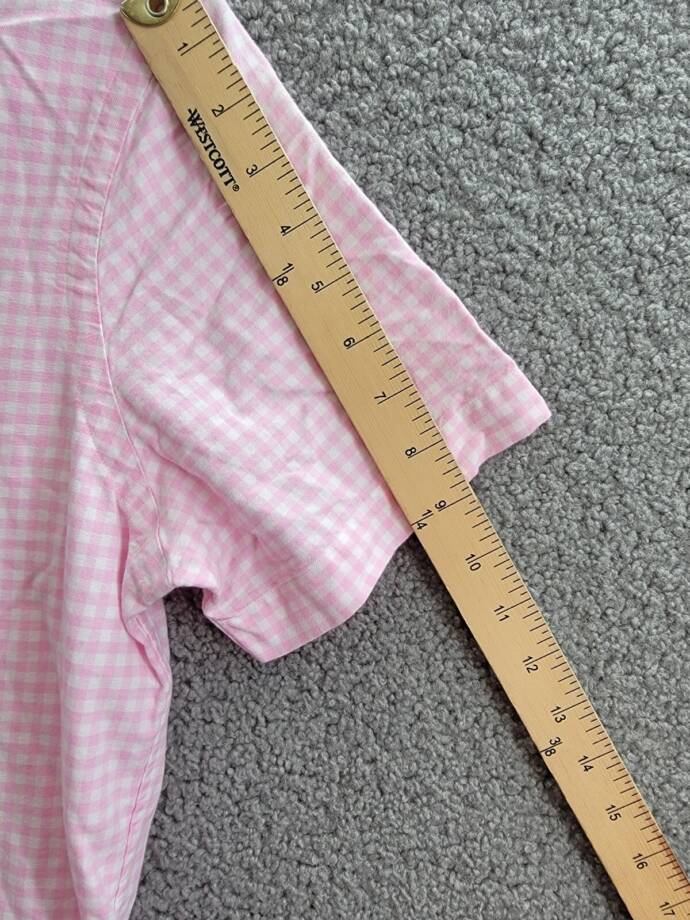 Polo Ralph Lauren Classic-Fit Gingham Oxford Shirt Men's S Pink/White Collared +