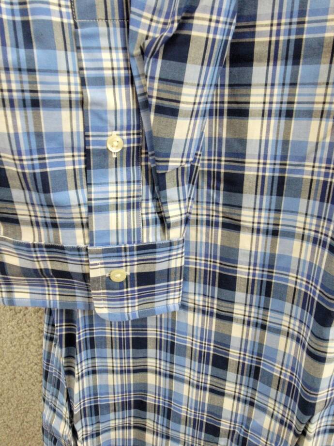 Polo Ralph Lauren Big & Tall Plaid Stretch Poplin Shirt Men's 2XB Blue Multi L/S