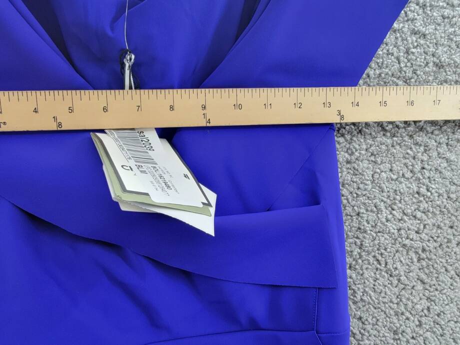 Chiara Boni La Petite Robe Draped Faux Wrap Dress Women's Inchiostro Pullover 42