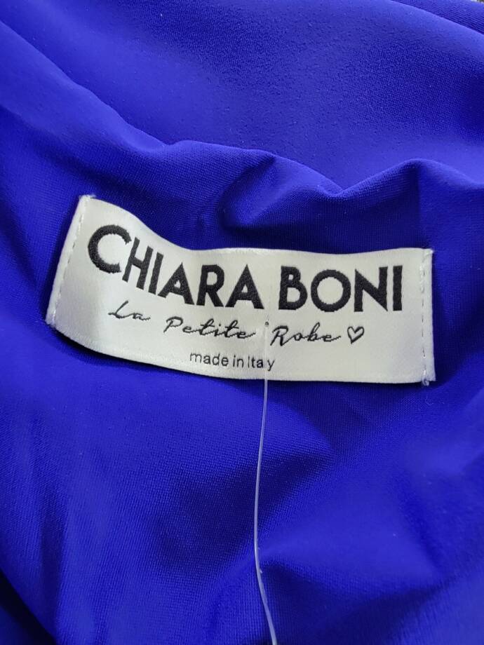 Chiara Boni La Petite Robe Draped Faux Wrap Dress Women's Inchiostro Pullover 42