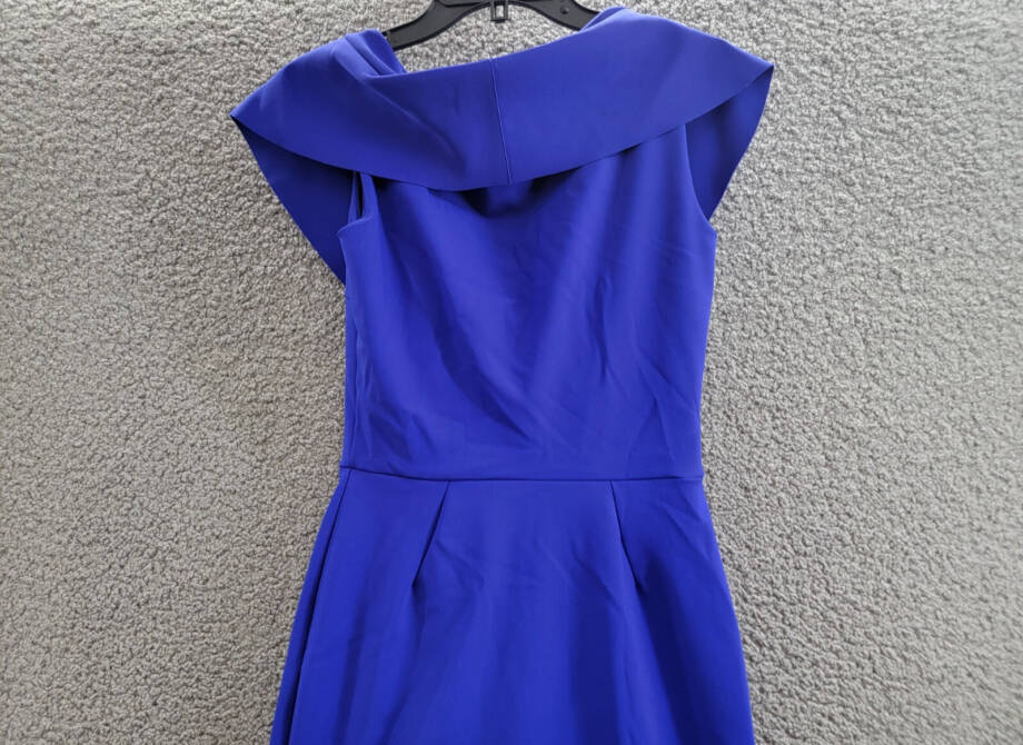 Chiara Boni La Petite Robe Draped Faux Wrap Dress Women's Inchiostro Pullover 42