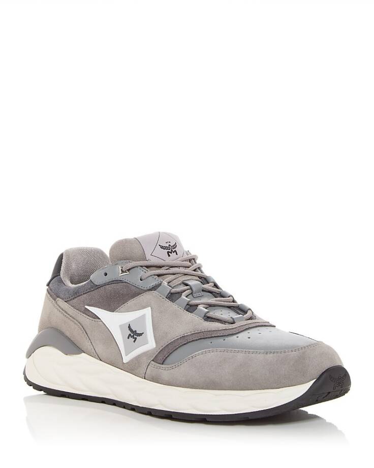MCM Skywander Low Top Sneakers Men's 44/11 US Ice Gray Lace Up Closure