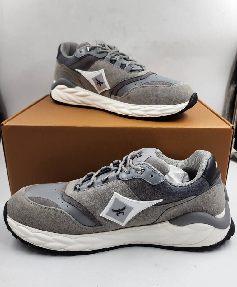 MCM Skywander Low Top Sneakers Men's 44/11 US Ice Gray Lace Up Closure