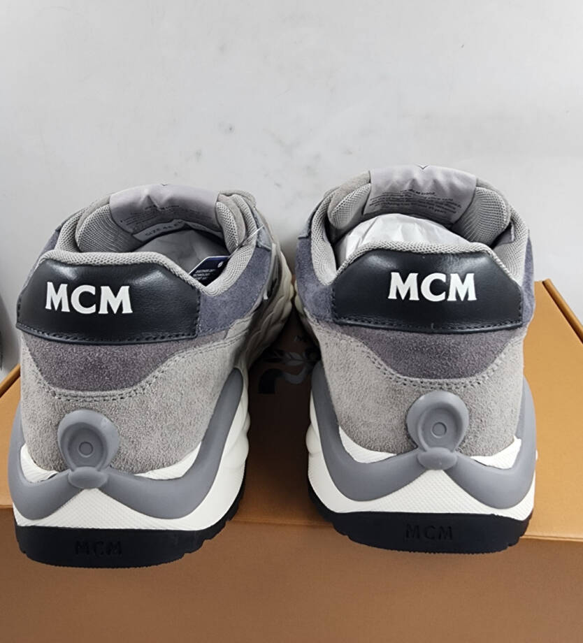 MCM Skywander Low Top Sneakers Men's 44/11 US Ice Gray Lace Up Closure