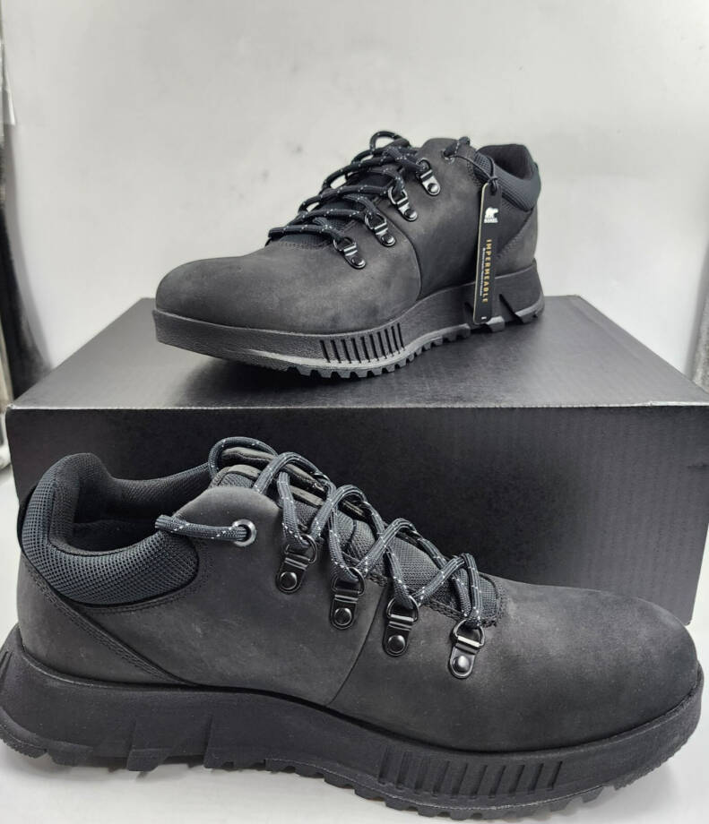 Sorel Mac Hill Lite Hiker Low Waterproof Lace-Up Sneakers Men 11.5 Black Solid