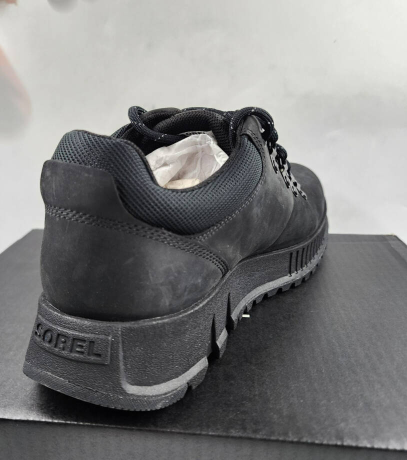 Sorel Mac Hill Lite Hiker Low Waterproof Lace-Up Sneakers Men 11.5 Black Solid