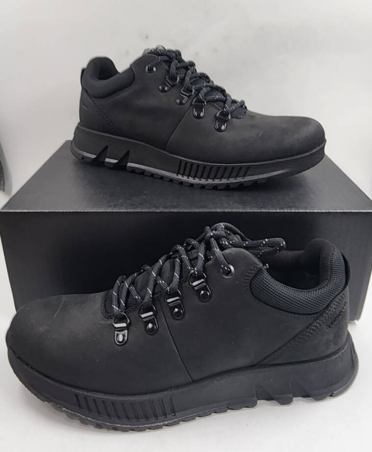 SOREL Mac Hill Lite Hiker Low Waterproof Sneaker Men's 8.5 Black Lace Up Closure
