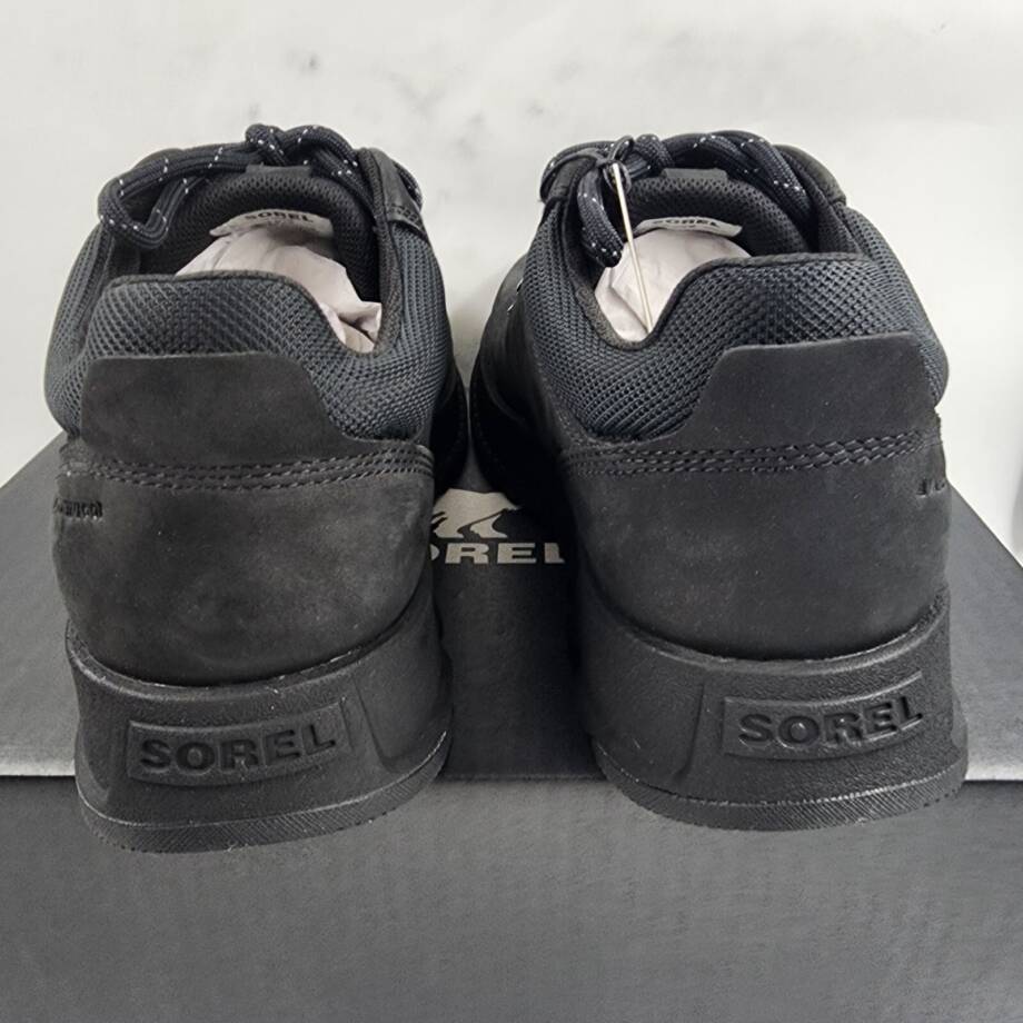 SOREL Mac Hill Lite Hiker Low Waterproof Sneaker Men's 8.5 Black Lace Up Closure