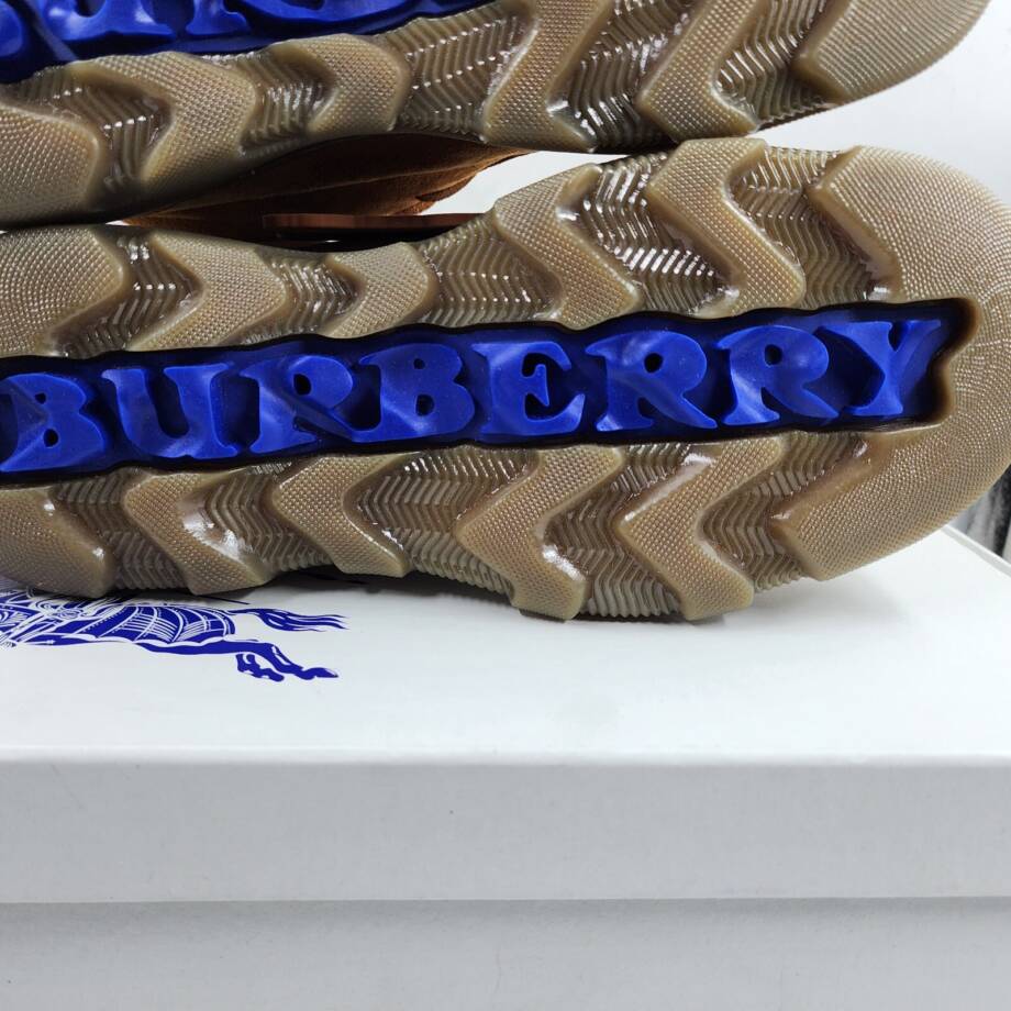 Burberry Nubuck Creeper Lace Up Mid Shoes Men's 42/9 US Segale Round Toe