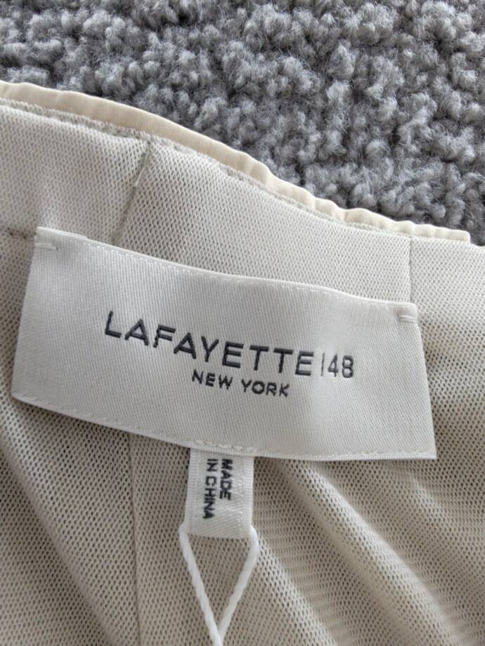 Lafayette 148 New York Embellished Pencil Skirt Women's L Metallic Multi