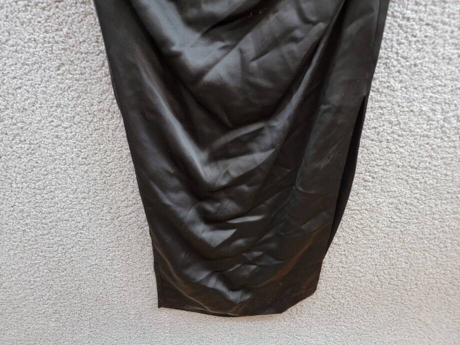 SIMKHAI Hansel Halter Neckline Gown Women's 0 Black Sleeveless Back Zip Closure