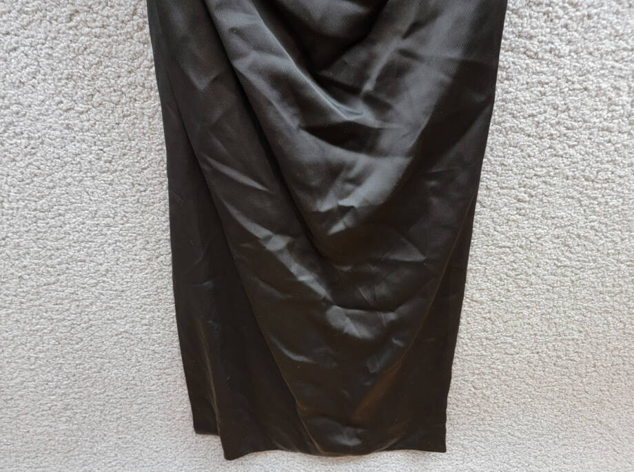 SIMKHAI Hansel Halter Neckline Gown Women's 0 Black Sleeveless Back Zip Closure
