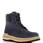 Moncler Peka Lace Up Hiking Boots Men's 43/10 US Navy Padded Collar Round Toe