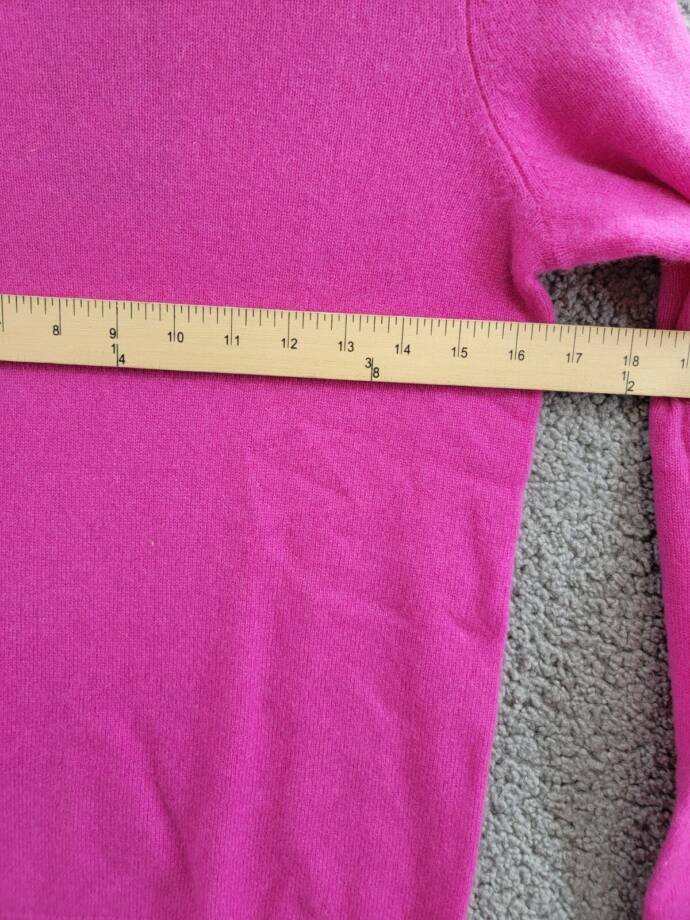 C by Bloomingdale's Cashmere Crewneck Cashmere Sweater Women's XS Cherry Blossom