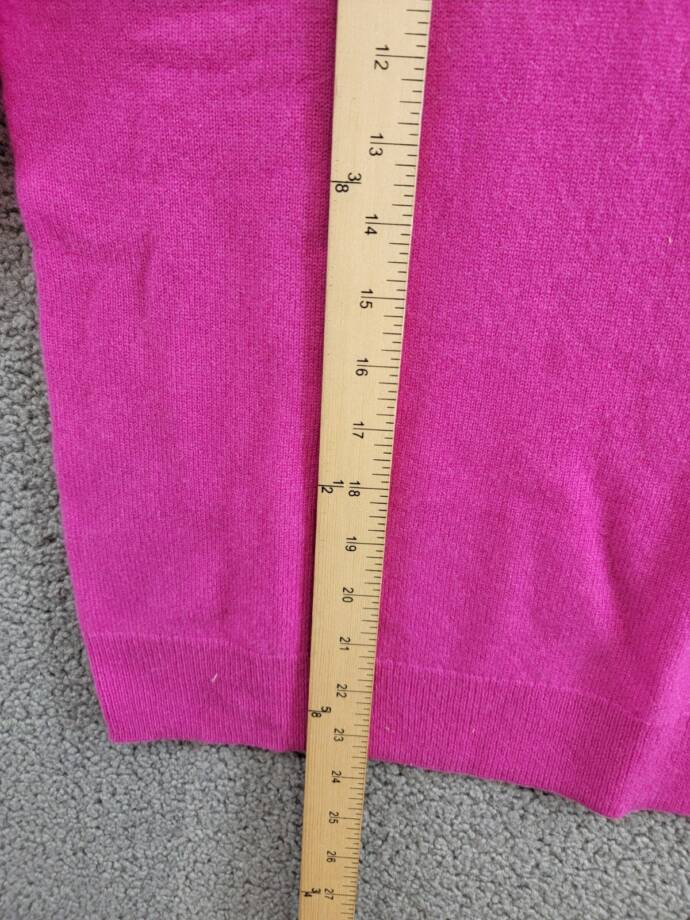 C by Bloomingdale's Cashmere Crewneck Cashmere Sweater Women's XS Cherry Blossom