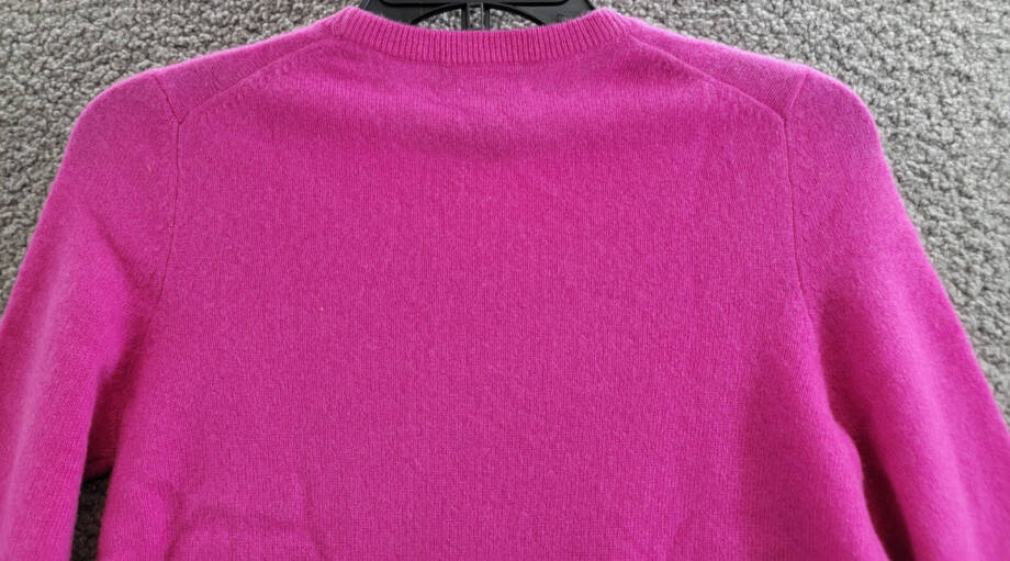 C by Bloomingdale's Cashmere Crewneck Cashmere Sweater Women's XS Cherry Blossom