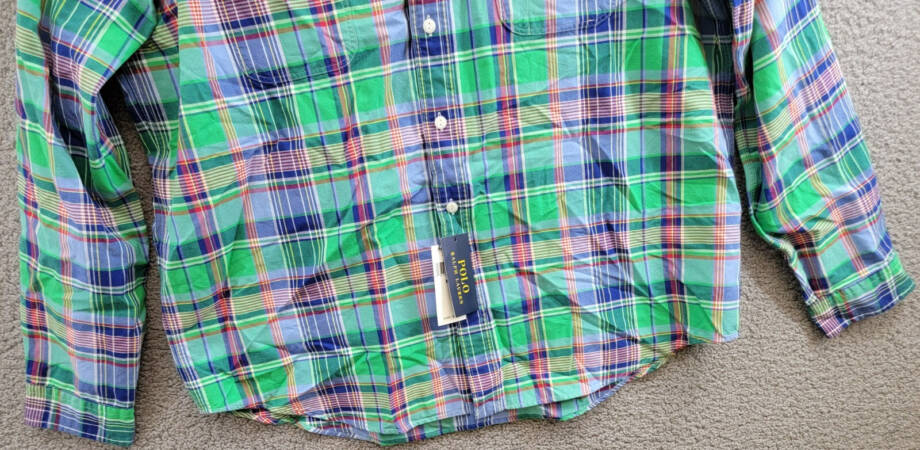 Polo Ralph Lauren Classic-Fit Plaid Oxford Workshirt Men's XXL Multi Long Sleeve