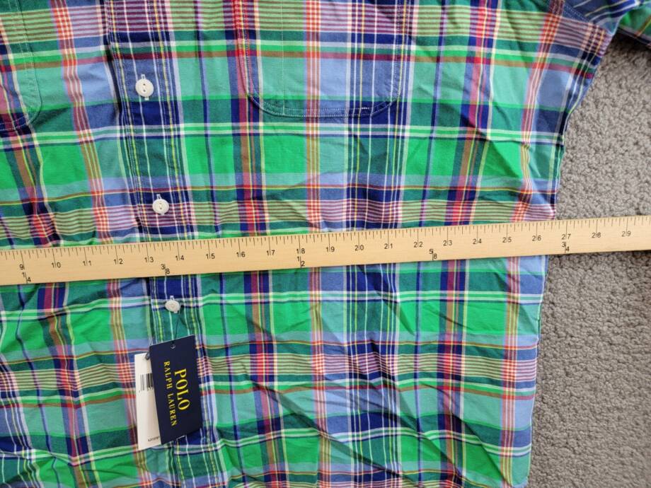 Polo Ralph Lauren Classic-Fit Plaid Oxford Workshirt Men's XXL Multi Long Sleeve