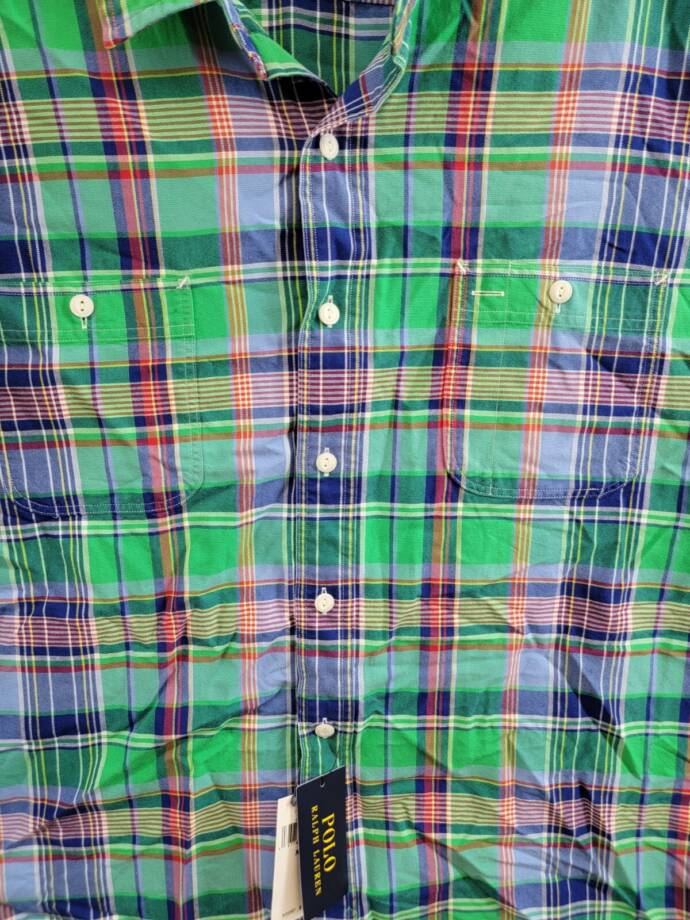 Polo Ralph Lauren Classic-Fit Plaid Oxford Workshirt Men's XXL Multi Long Sleeve