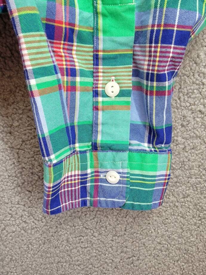 Polo Ralph Lauren Classic-Fit Plaid Oxford Workshirt Men's XXL Multi Long Sleeve