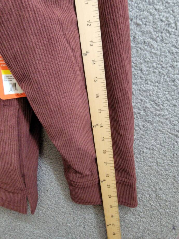 BASS OUTDOOR Relaxed Fit Corduroy Shirt Jacket Men's M Rum Raisin Point Collar