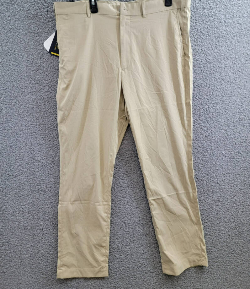 Polo Ralph Lauren Tailored Fit Performance Chino Pants Men's 38/32 Khaki Solid
