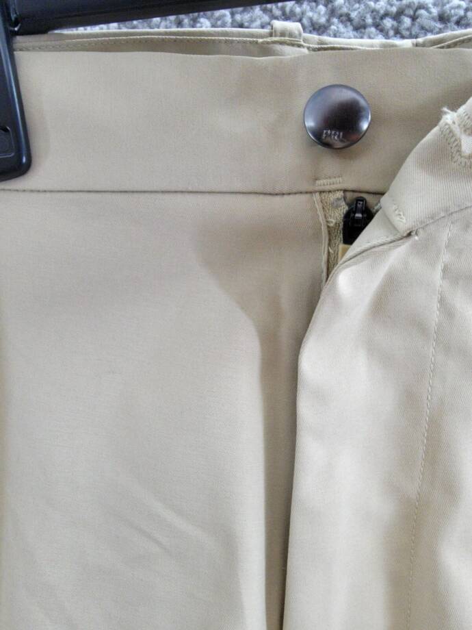 Polo Ralph Lauren Tailored Fit Performance Chino Pants Men's 38/32 Khaki Solid