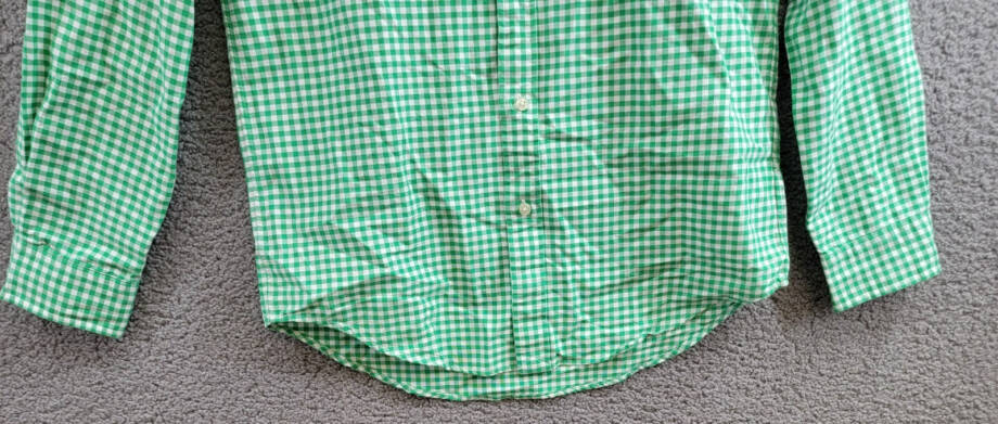 Polo Ralph Lauren Classic Fit Gingham Oxford Woven Shirt Men's S Green /White