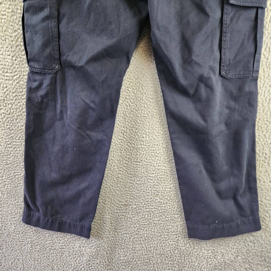 Officine Générale Kenny Pigment Dye Cargo Pants Men's 54 Dark Navy Zip & Button