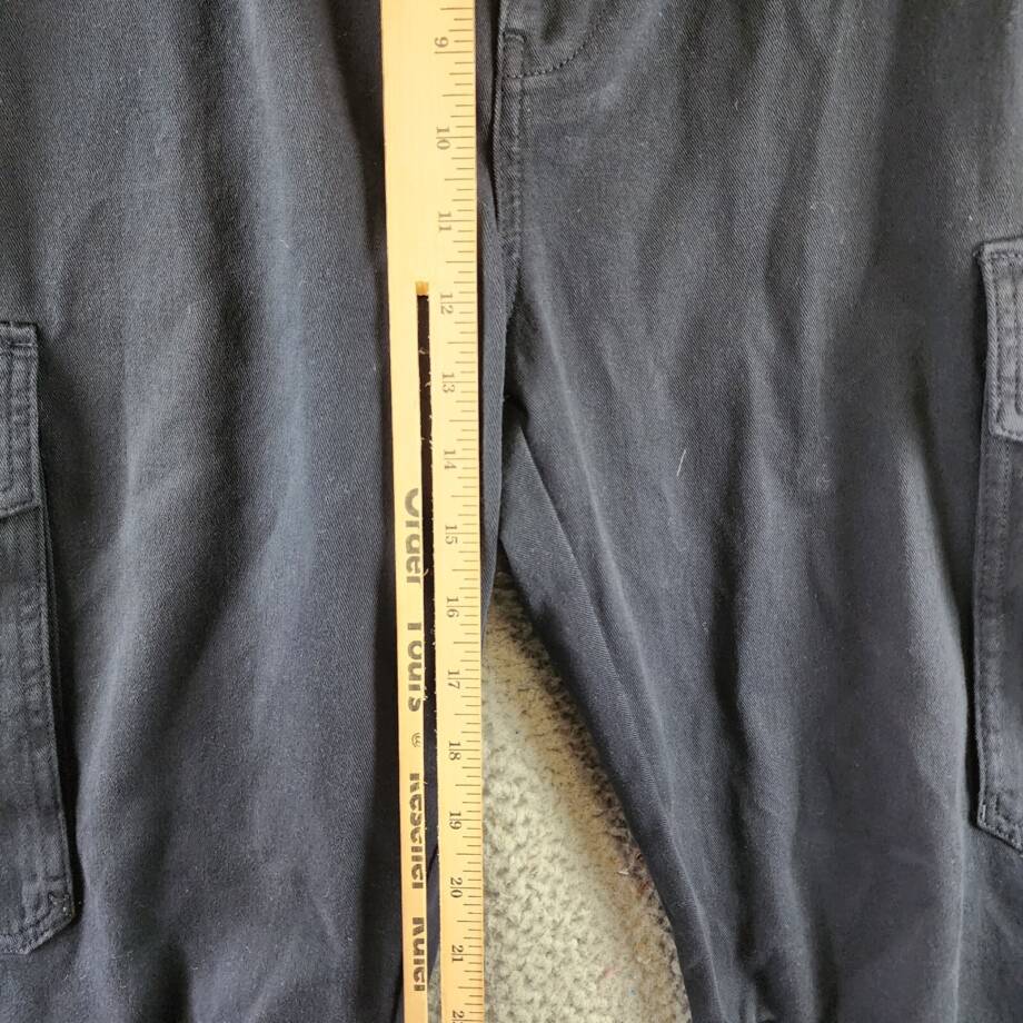 Officine Générale Kenny Pigment Dye Cargo Pants Men's 54 Dark Navy Zip & Button