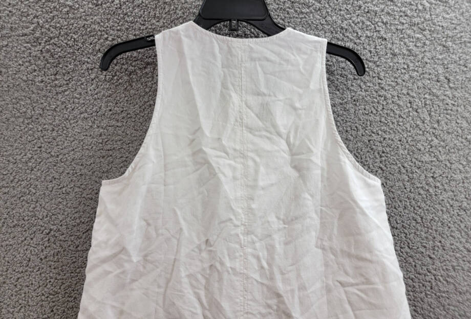 Splendid Dawson Mini Dress Women's M White V-Neck Sleeveless Pullover Style