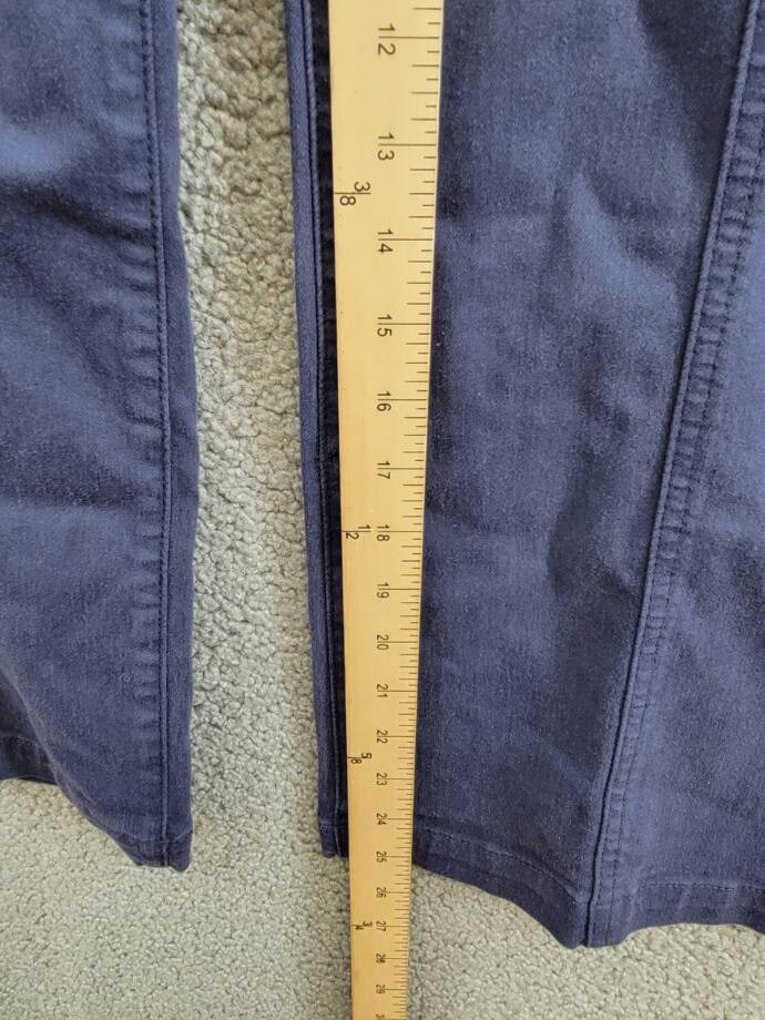 PAIGE Brooklyn High Rise Cropped Wide Leg Pants Women's 24 Vintage Cosmic Navy