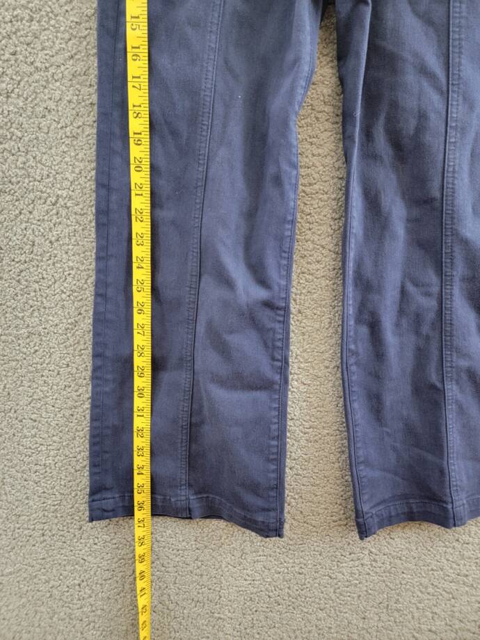 PAIGE Brooklyn High Rise Cropped Wide Leg Pants Women's 24 Vintage Cosmic Navy