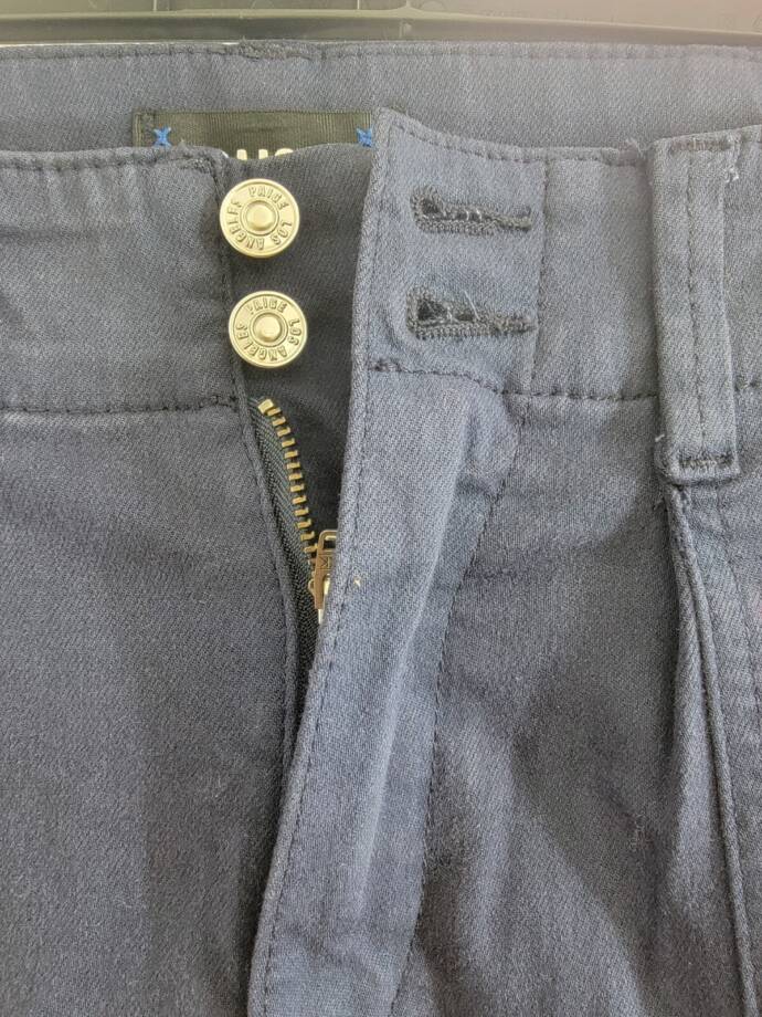 PAIGE Brooklyn High Rise Cropped Wide Leg Pants Women's 24 Vintage Cosmic Navy